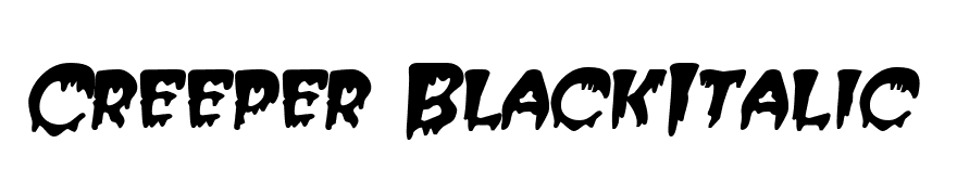 Creeper BlackItalic