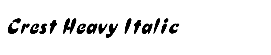 Crest Heavy Italic