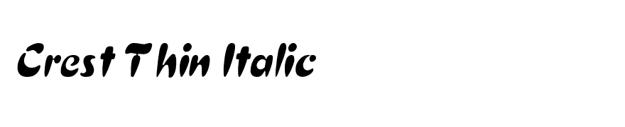 Crest Thin Italic