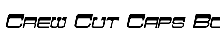 Crew Cut Caps Bold Italic