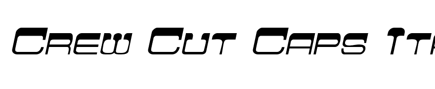 Crew Cut Caps Italic