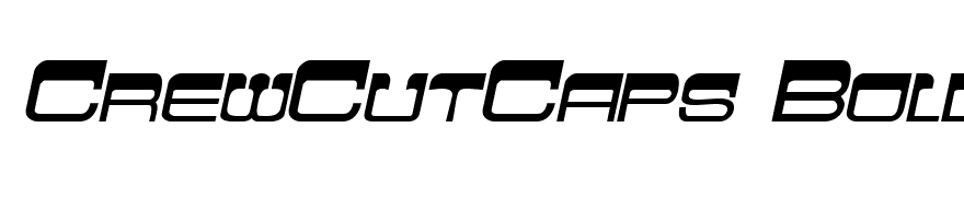 CrewCutCaps Bold Italic