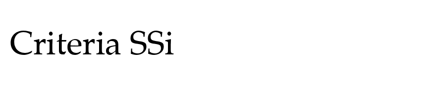 Criteria SSi