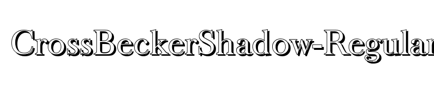 CrossBeckerShadow-Regular