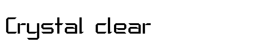 Crystal clear