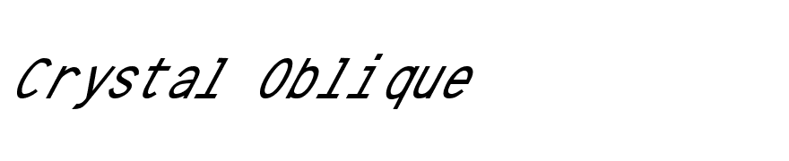 Crystal Oblique