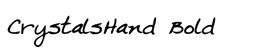 CrystalsHand Bold