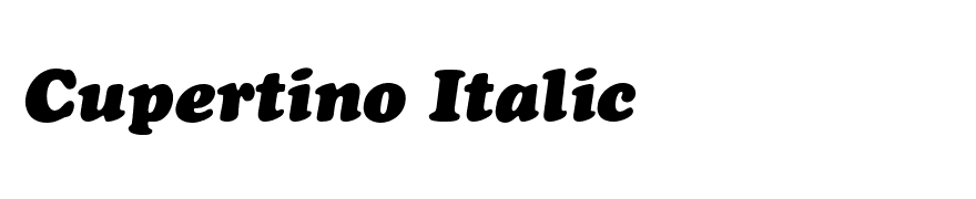 Cupertino Italic