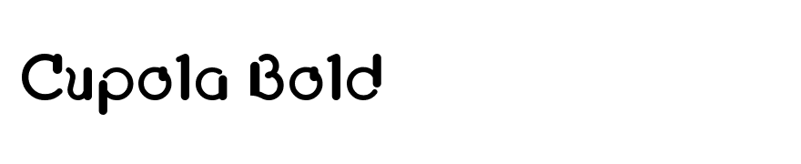 Cupola Bold