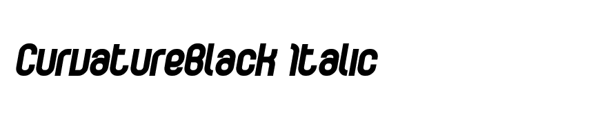 CurvatureBlack Italic