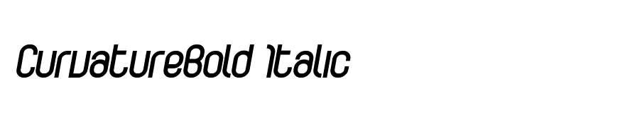 CurvatureBold Italic