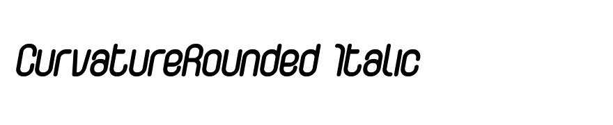 CurvatureRounded Italic