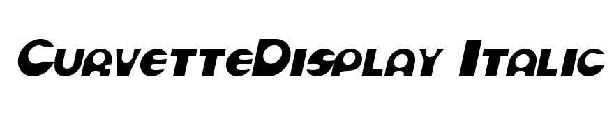 CurvetteDisplay Italic