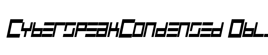 CyberspeakCondensed Oblique