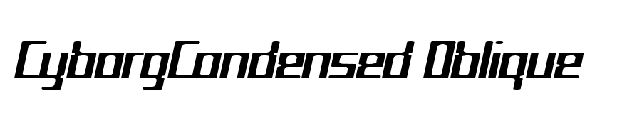 CyborgCondensed Oblique