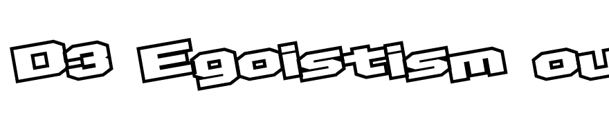 D3 Egoistism outline leaning