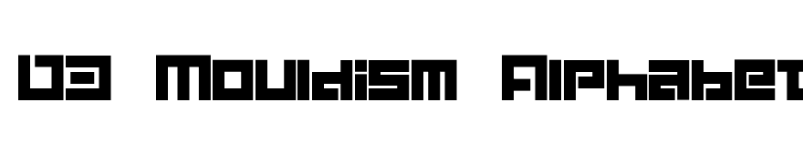D3 Mouldism Alphabet