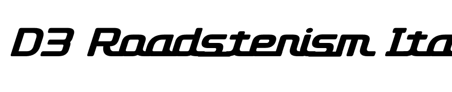D3 Roadsterism Italic