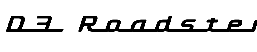 D3 Roadsterism Long Italic