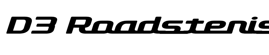 D3 Roadsterism Wide Italic