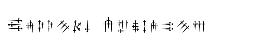 Daggers Alphabet