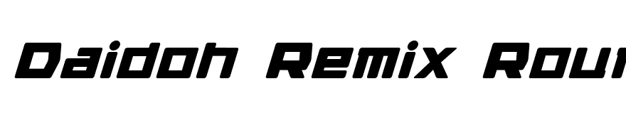Daidoh Remix Round Italic