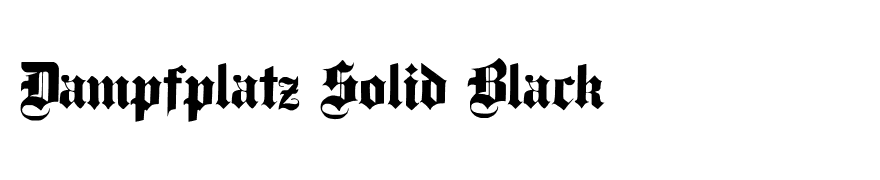 Dampfplatz Solid Black