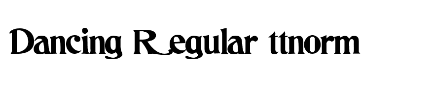 Dancing Regular ttnorm