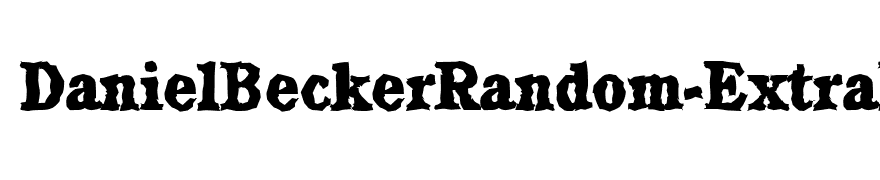 DanielBeckerRandom-ExtraBold-Regular