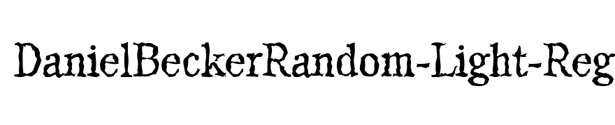DanielBeckerRandom-Light-Regular
