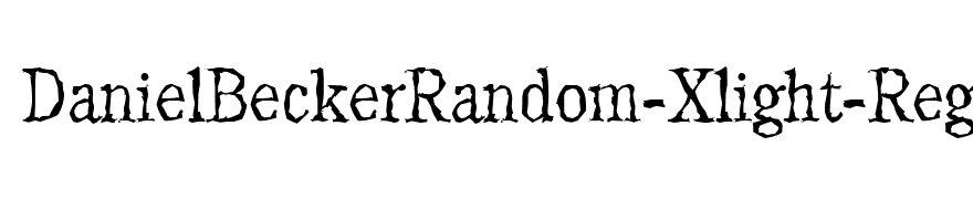 DanielBeckerRandom-Xlight-Regular