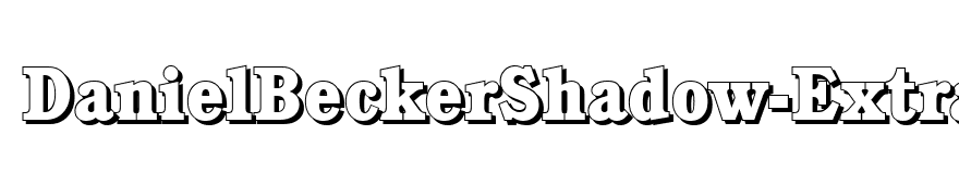 DanielBeckerShadow-ExtraBold-Regular