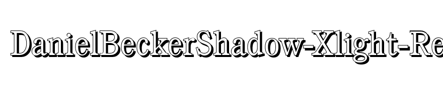 DanielBeckerShadow-Xlight-Regular