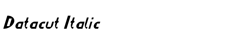 Datacut Italic