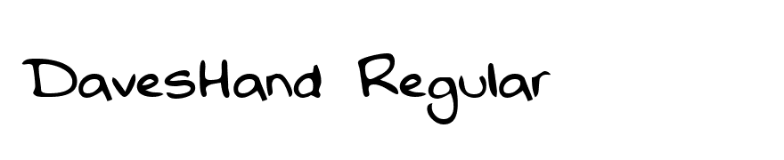 DavesHand Regular
