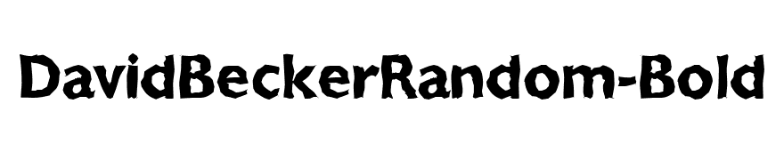 DavidBeckerRandom-Bold