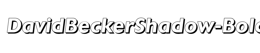 DavidBeckerShadow-BoldItalic