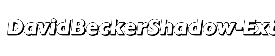 DavidBeckerShadow-ExtraBold-Italic