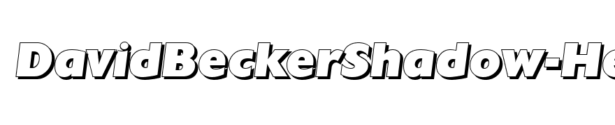 DavidBeckerShadow-Heavy-Italic