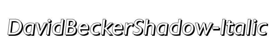 DavidBeckerShadow-Italic