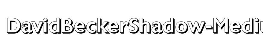 DavidBeckerShadow-Medium-Regular