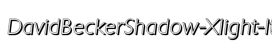 DavidBeckerShadow-Xlight-Italic