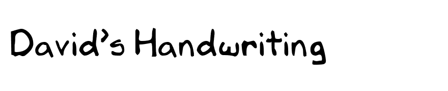 David's Handwriting