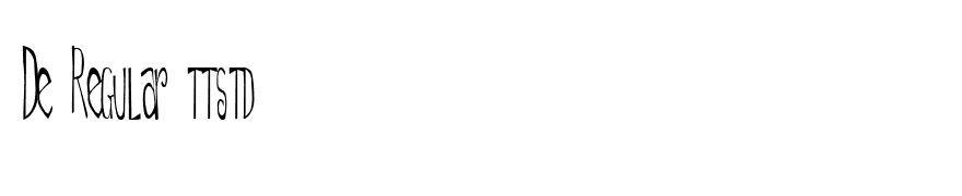 De Regular ttstd