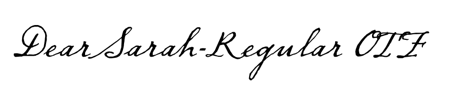 DearSarah-Regular OTF