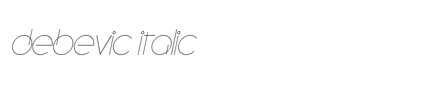 Debevic Italic