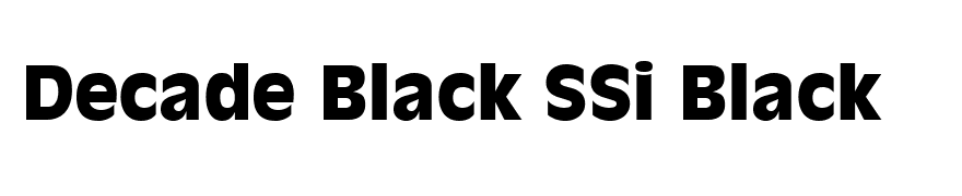 Decade Black SSi Black