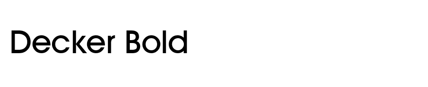 Decker Bold