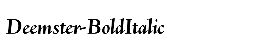 Deemster-BoldItalic