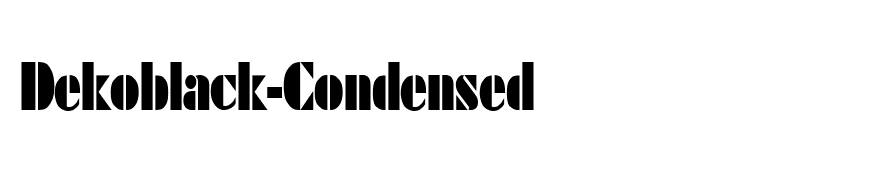 Dekoblack-Condensed